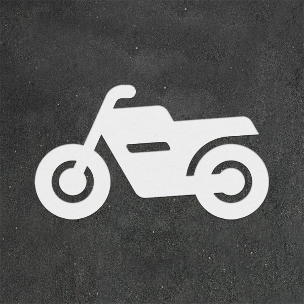 PREMARK motorcykelsymbol – termoplastisk vägmarkering