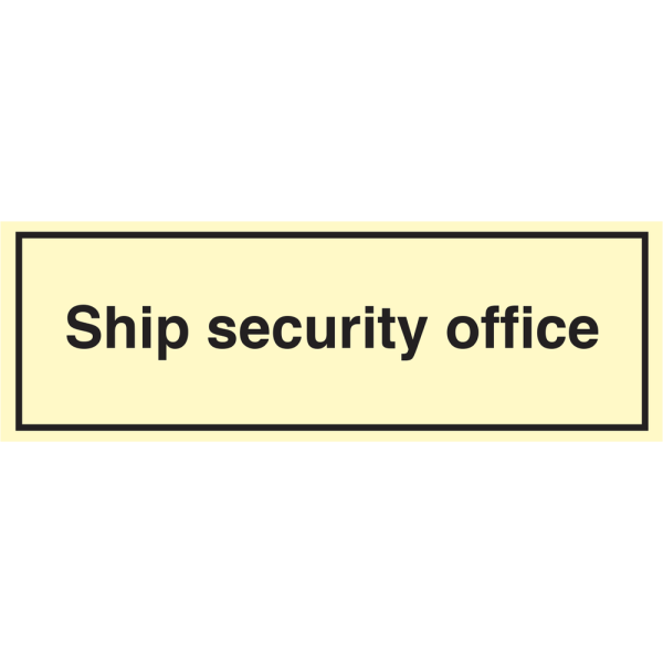 Ship security office - IMO ISPN sign - IMPA 332895