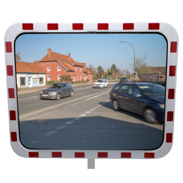 Rektangulär trafikspegel i akryl, flera storlekar