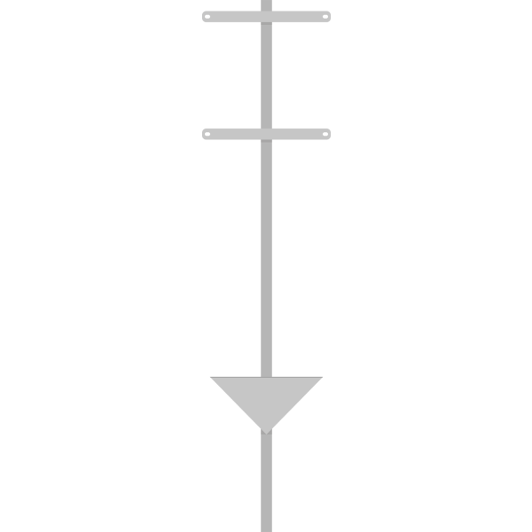 Jordspett av järn (A3- till A2-skyltar) 