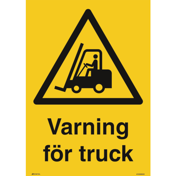 Varning för truck - Varningskylt ISO 7010 W014