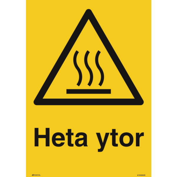 Heta ytor - Varningsskylt ISO 7010 W017