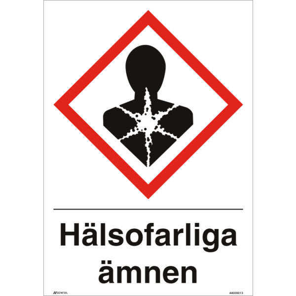 Hälsofarliga ämnen GHS skylt