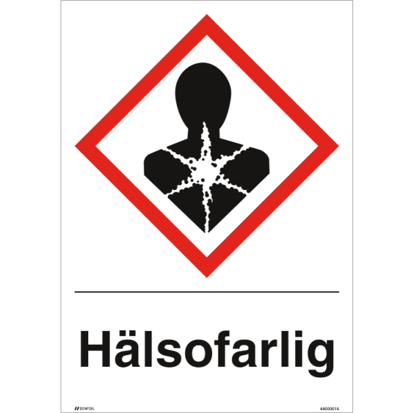 Hälsofarlig GHS skylt