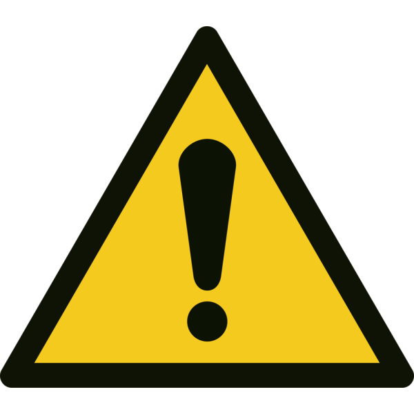 Varning - Varningsskylt ISO 7010 W001