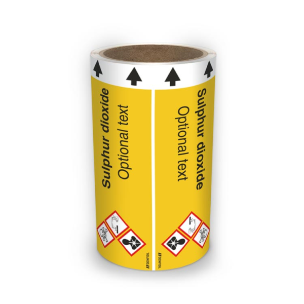 ISO Rörmärkning - Sulphur dioxide (english) ISO 20560