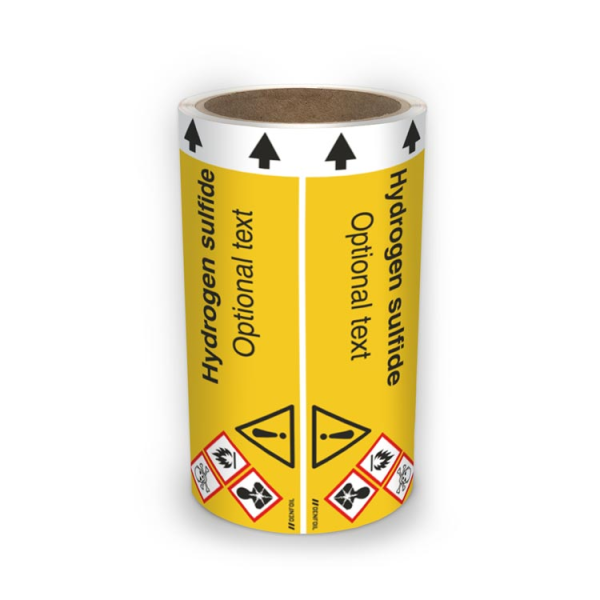 ISO Rörmärkning - Hydrogen sulfide (english) ISO 20560