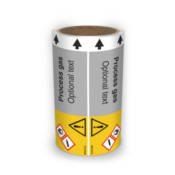 ISO Rörmärkning - Process gas (english) ISO 20560