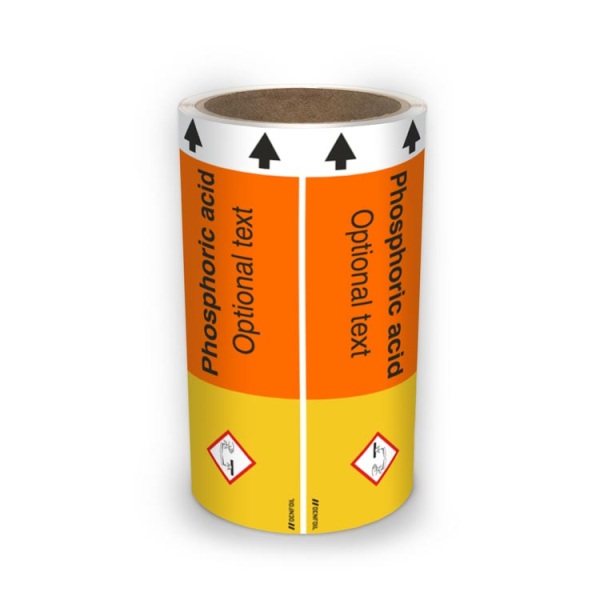 ISO Rörmärkning - Phosphoric acid (english) ISO 20560
