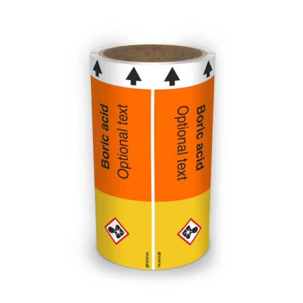 ISO Rörmärkning - Boric acid (english) ISO 20560