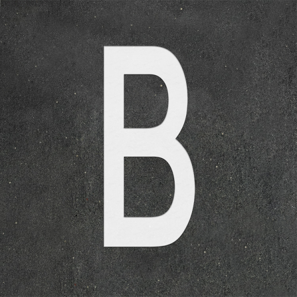 PREMARK Bokstav B - Termoplastisk vägmarkering