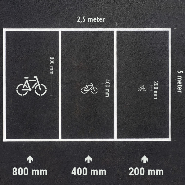 Schablon för cykel - Plast