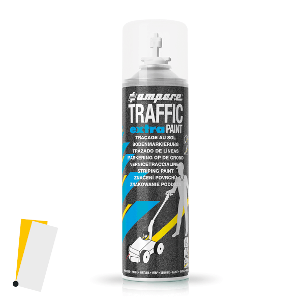 AMPERE TRAFFIC EXTRA Högkvalitativ markeringsspray för utomhusmarkering