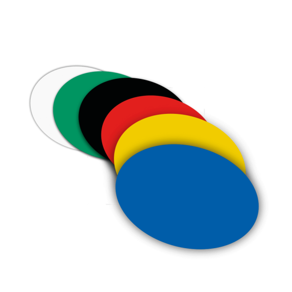 Runda golvmarkörer - Säkerhetsmärkning