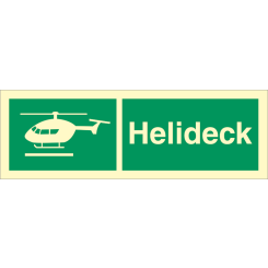 Emergency sign -  Helideck 