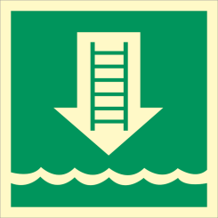 IMO sign - Embarkation ladder 