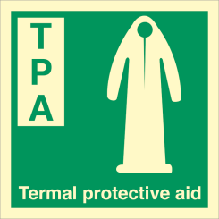 IMO sign - Thermal protective aid 