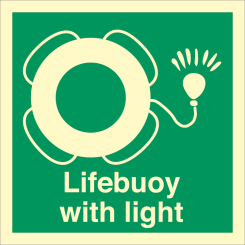 IMO sign - Lifebuoy with light 