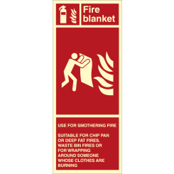 Fire sign - Fire blanket
