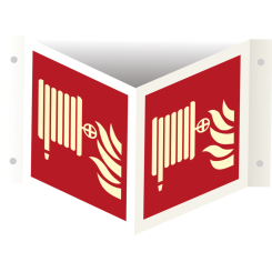 Brandpost vinkelskylt 150 x 150 mm