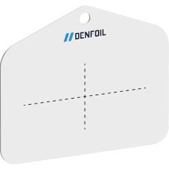 10 st. avlånga Carrier-taggar för kalibreringsetiketter 32 x 52 mm
