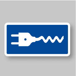 PREMARK Elbil blå 75 x 150 cm