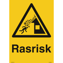 Rasrisk varningsskylt