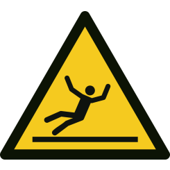 Halt golv varningsskylt - ISO 7010