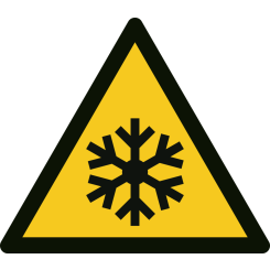 Låg temperatur varningsskylt - ISO 7010