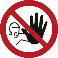 Tillträde förbjudet förbudsskylt