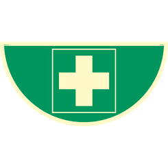 Första hjälpen - Efterlysande Golvskylt - ISO 7010