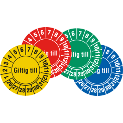 Giltig till - Kontrollmärken