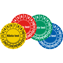 Nästa test - Kontrollmärken