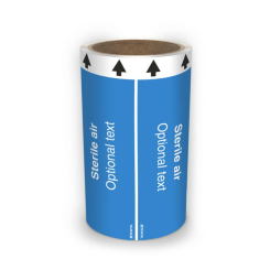 ISO Rörmärkning - Sterile air (english) ISO 20560