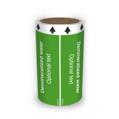 ISO Rörmärkning - Demineralized water (english) ISO 20560