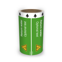 ISO Rörmärkning - Return water (english) ISO 20560