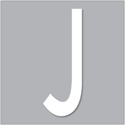 PREMARK Bokstav J - Termoplastisk vägmarkering