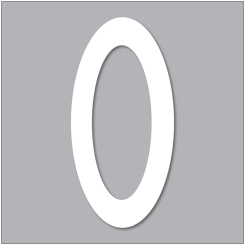 PREMARK Bokstav O - Termoplastisk vägmarkering
