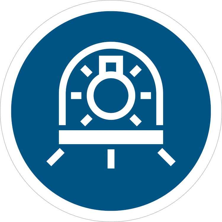 M070: Use lamp in luminaire with shield 