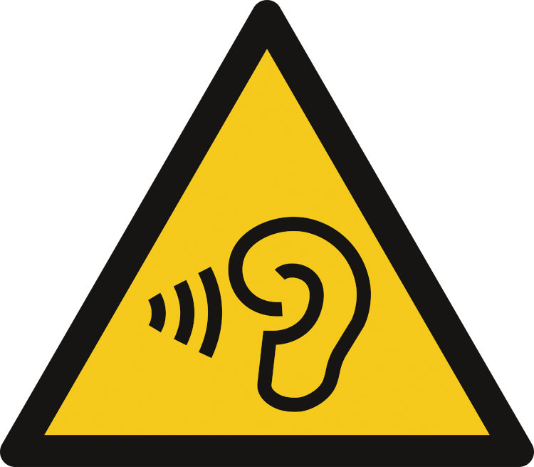 W087: Warning; High sound volume levels 