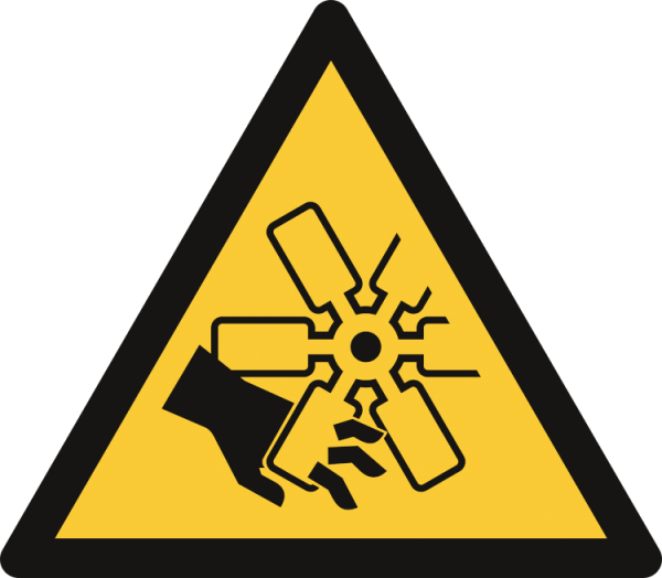 W088: Warning; Moving blades 
