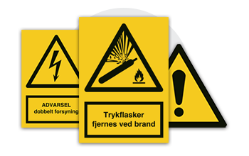 Gå til kategorien Advarselsskilte
