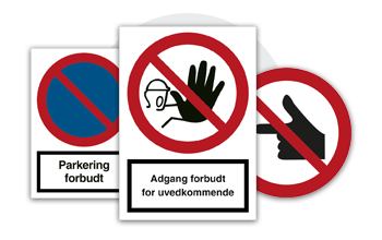 Gå til kategorien Forbudsskilte