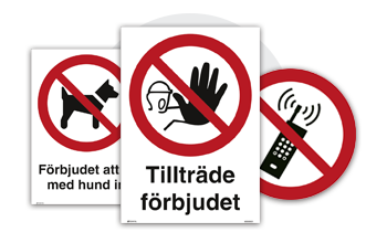 Förbudsskyltar